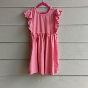3/15 RuffleButts - Butterfly Sleeve Dress - Size 8 Girls - Strawberry